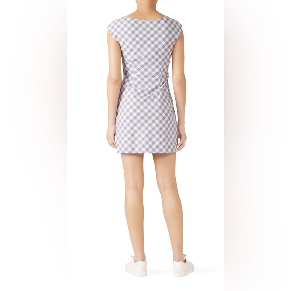 Saylor Hadleigh Lavender & White Gingham Mini Dress Preppy Cottagecore 90s Sz XL - Picture 2 of 15